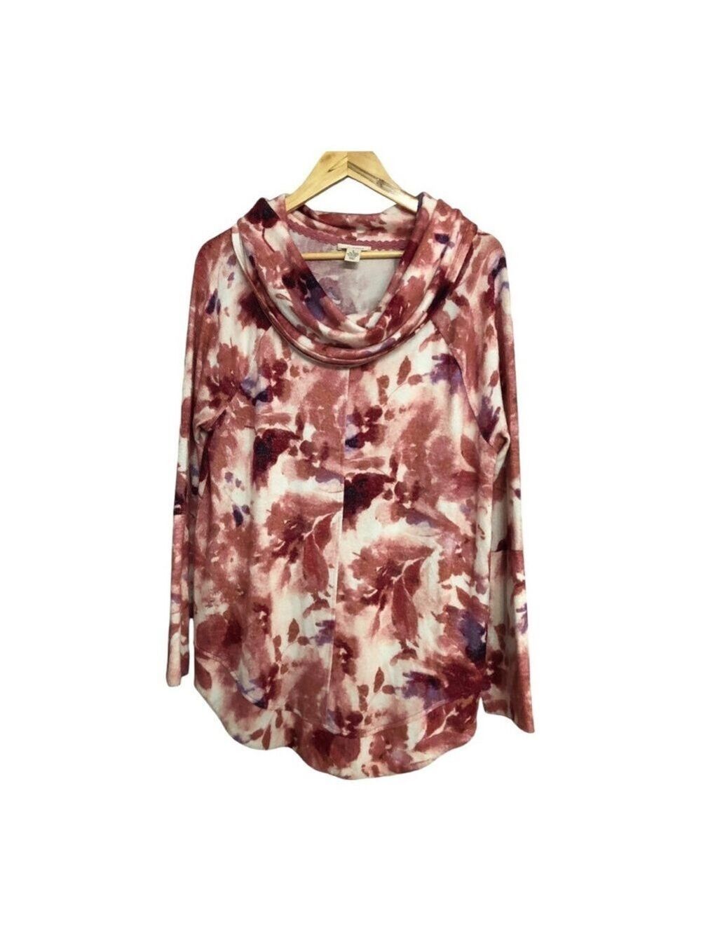 WESTBOUND COWL NECK LIGHTWEIGHT KNIT SIZE L